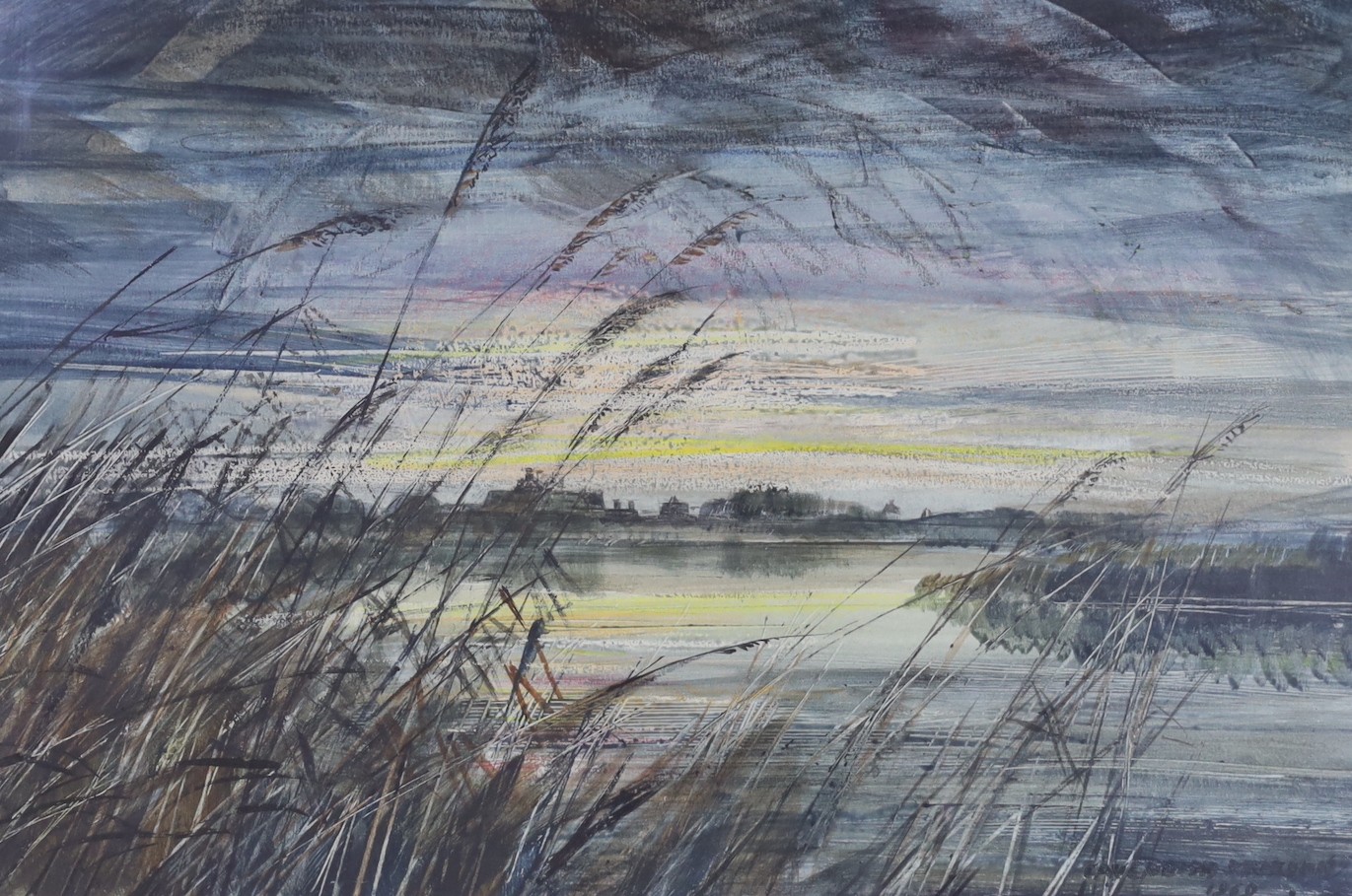 Cavendish Morton (1911-2015), watercolour riverscape, signed and dated 1969